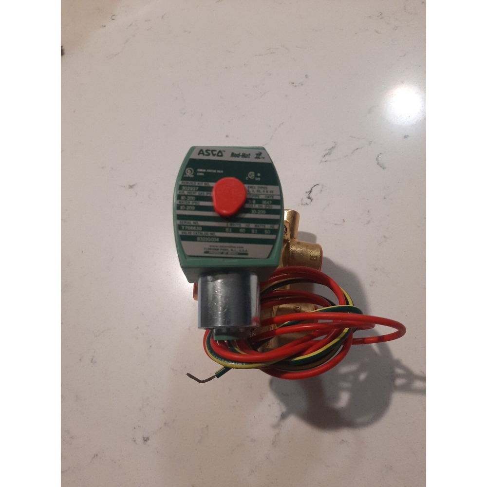 ASCO 8321G004 3-WAY N/O 3/8" Solenoid Valve, 120/60, 110/50 VAC